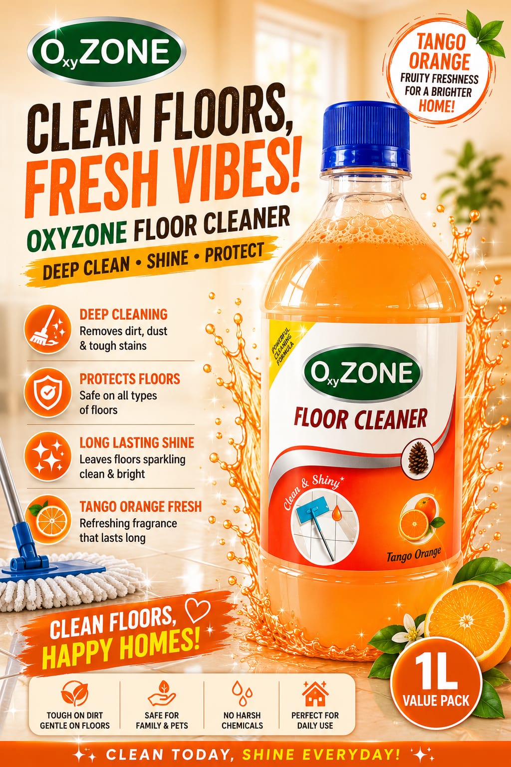 Tango Orange Floor Cleaner